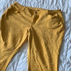 St. John’s Bay Yellow Skinny Jeans